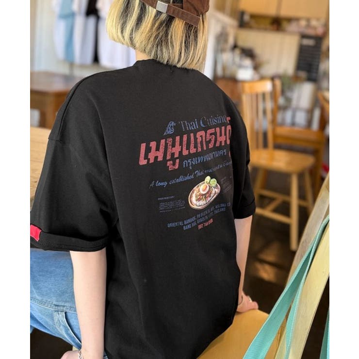 《JaVaジャバコラボ》お洒落見え確定。綿100％タイ料理メニュー風プリントルー… | Classical Elf  | 詳細画像19 