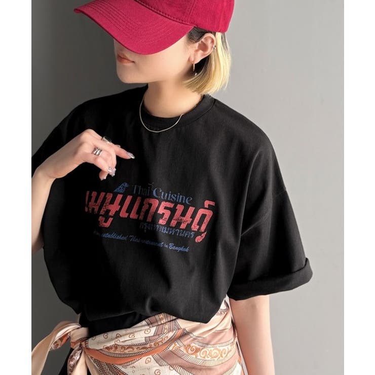 《JaVaジャバコラボ》お洒落見え確定。綿100％タイ料理メニュー風プリントルー… | Classical Elf  | 詳細画像25 