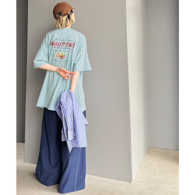 《JaVaジャバコラボ》お洒落見え確定。綿100％タイ料理メニュー風プリントルー… | Classical Elf  | 詳細画像42 