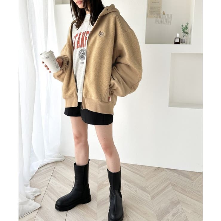 大人のデイリーコーデをアップデート！フルジップ切替ボアパーカー | Classical Elf  | 詳細画像23 