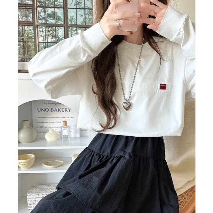 シンプルなのに格上げ。綿100％シルケット素材裾ドロストオーバーサイズTシャツ | Classical Elf  | 詳細画像16 