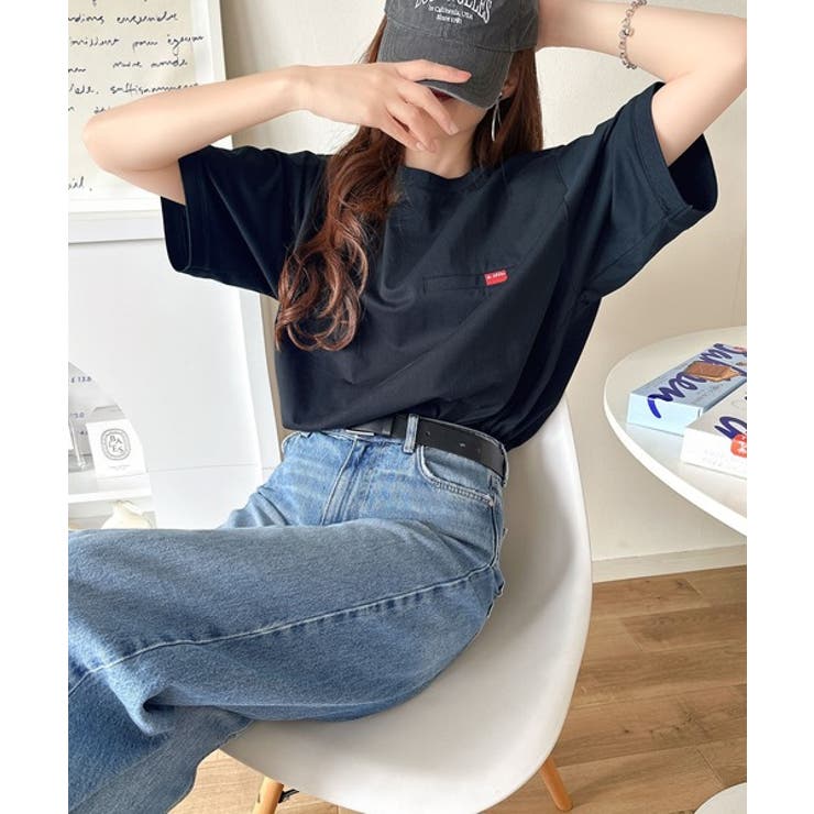 シンプルなのに格上げ。綿100％シルケット素材裾ドロストオーバーサイズTシャツ | Classical Elf  | 詳細画像23 