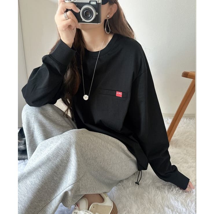 シンプルなのに格上げ。綿100％シルケット素材裾ドロストオーバーサイズTシャツ | Classical Elf  | 詳細画像26 