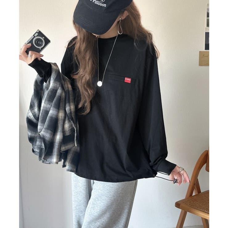 シンプルなのに格上げ。綿100％シルケット素材裾ドロストオーバーサイズTシャツ | Classical Elf  | 詳細画像28 