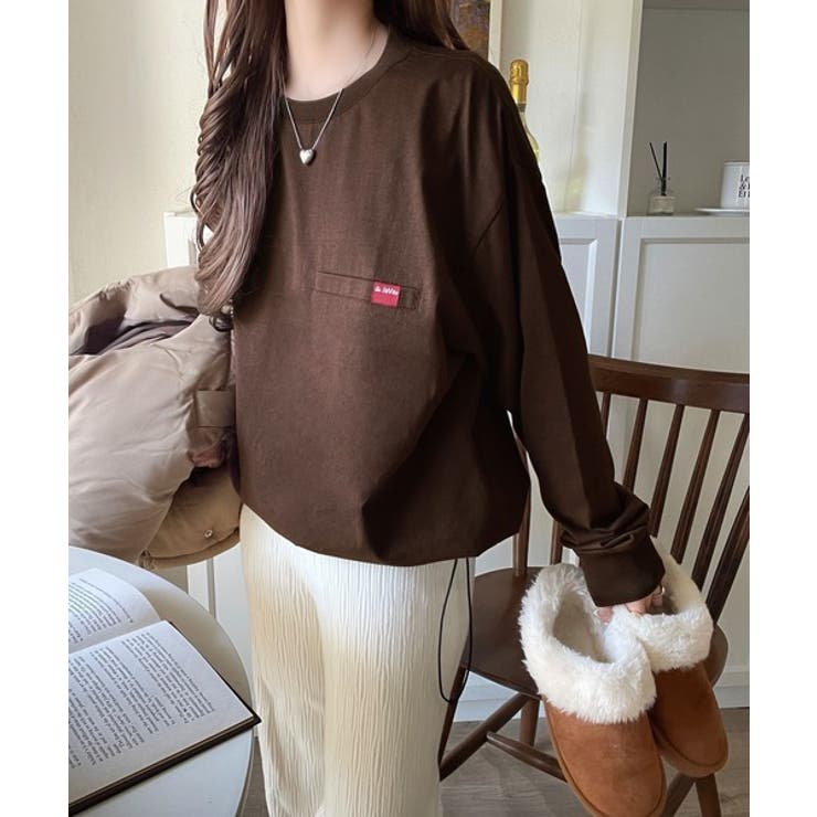 シンプルなのに格上げ。綿100％シルケット素材裾ドロストオーバーサイズTシャツ | Classical Elf  | 詳細画像42 