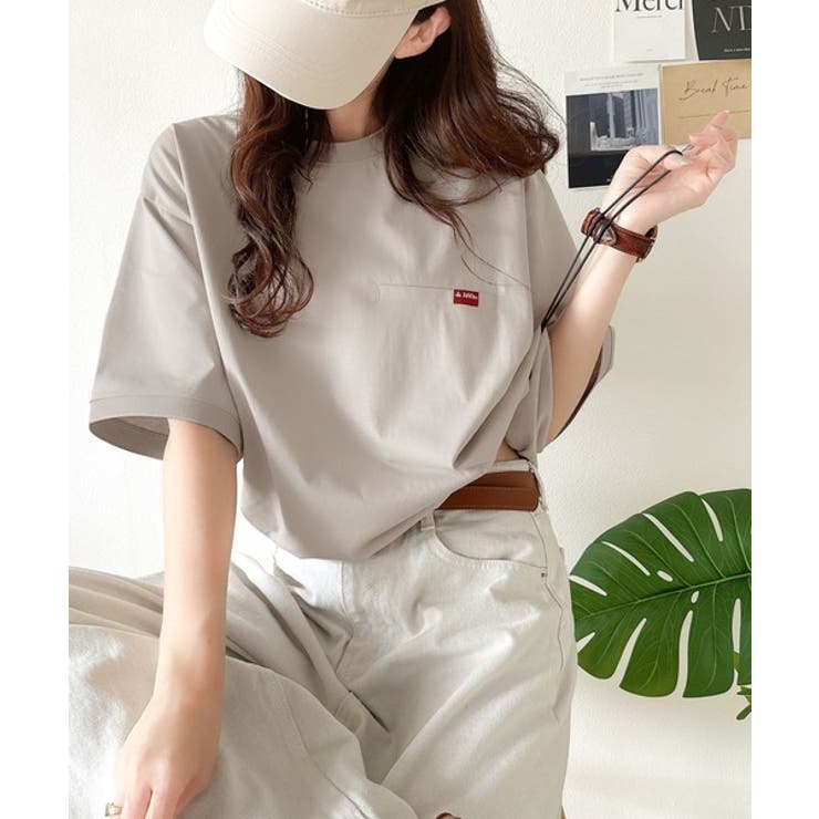 シンプルなのに格上げ。綿100％シルケット素材裾ドロストオーバーサイズTシャツ | Classical Elf  | 詳細画像47 