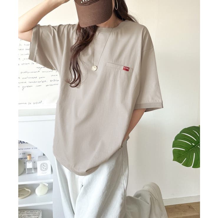 シンプルなのに格上げ。綿100％シルケット素材裾ドロストオーバーサイズTシャツ | Classical Elf  | 詳細画像50 