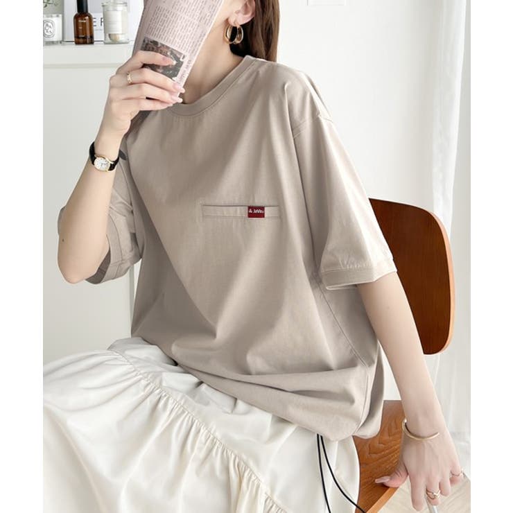 シンプルなのに格上げ。綿100％シルケット素材裾ドロストオーバーサイズTシャツ | Classical Elf  | 詳細画像51 