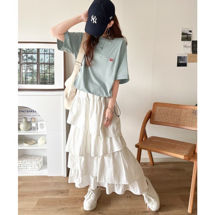 シンプルなのに格上げ。綿100％シルケット素材裾ドロストオーバーサイズTシャツ | Classical Elf  | 詳細画像61 