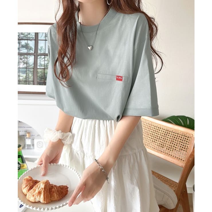 シンプルなのに格上げ。綿100％シルケット素材裾ドロストオーバーサイズTシャツ | Classical Elf  | 詳細画像63 