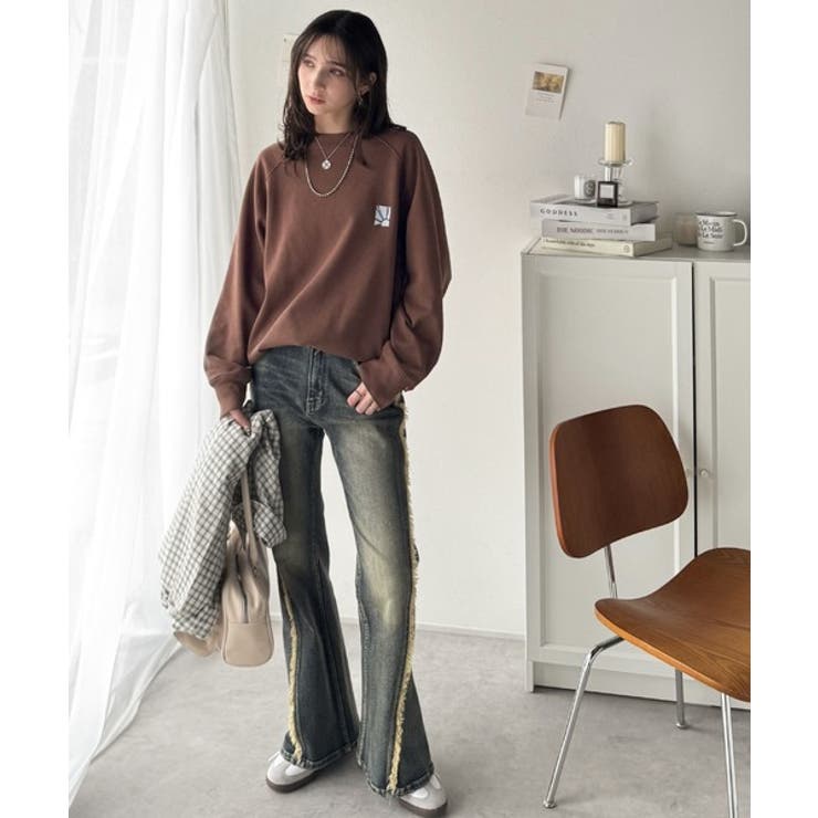 カジュアルコーデの主役に。イベントバックロゴ裏起毛プルオーバー | Classical Elf  | 詳細画像14 