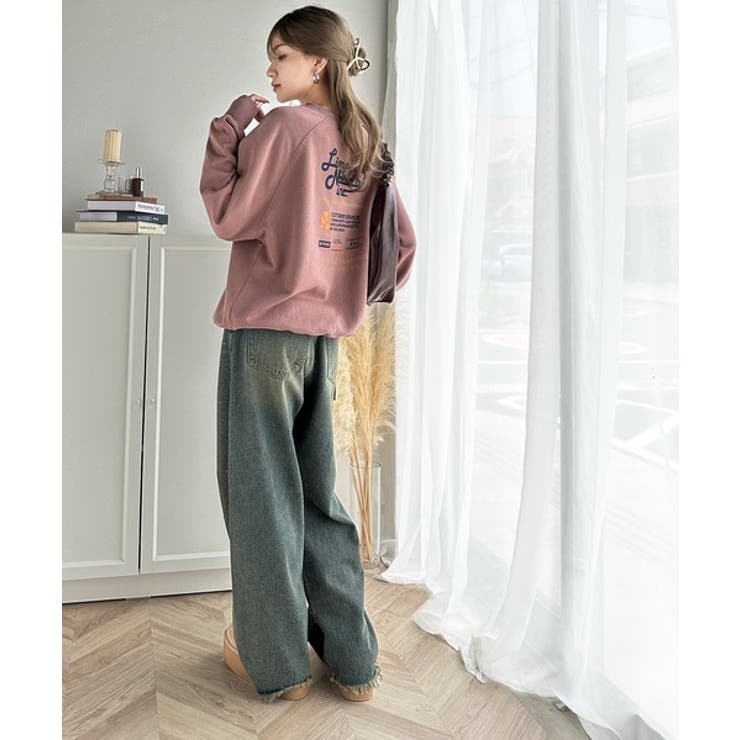 カジュアルコーデの主役に。イベントバックロゴ裏起毛プルオーバー | Classical Elf  | 詳細画像34 