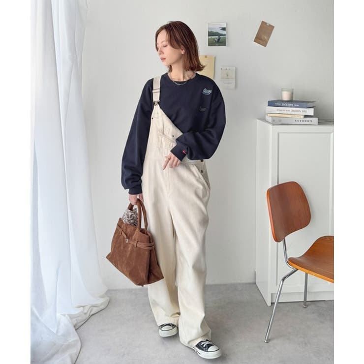 着るだけで今っぽさ叶う。ランダム刺繍クロップド丈裏起毛スウェット | Classical Elf  | 詳細画像23 