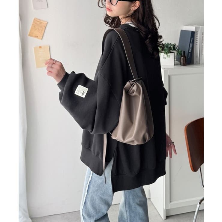 リラクシーに着こなす、オンナっぽカジュアル！裏起毛ワイドネックビックスウェット | Classical Elf  | 詳細画像7 