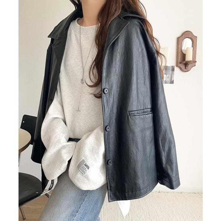 リラクシーに着こなす、オンナっぽカジュアル！裏起毛ワイドネックビックスウェット | Classical Elf  | 詳細画像39 