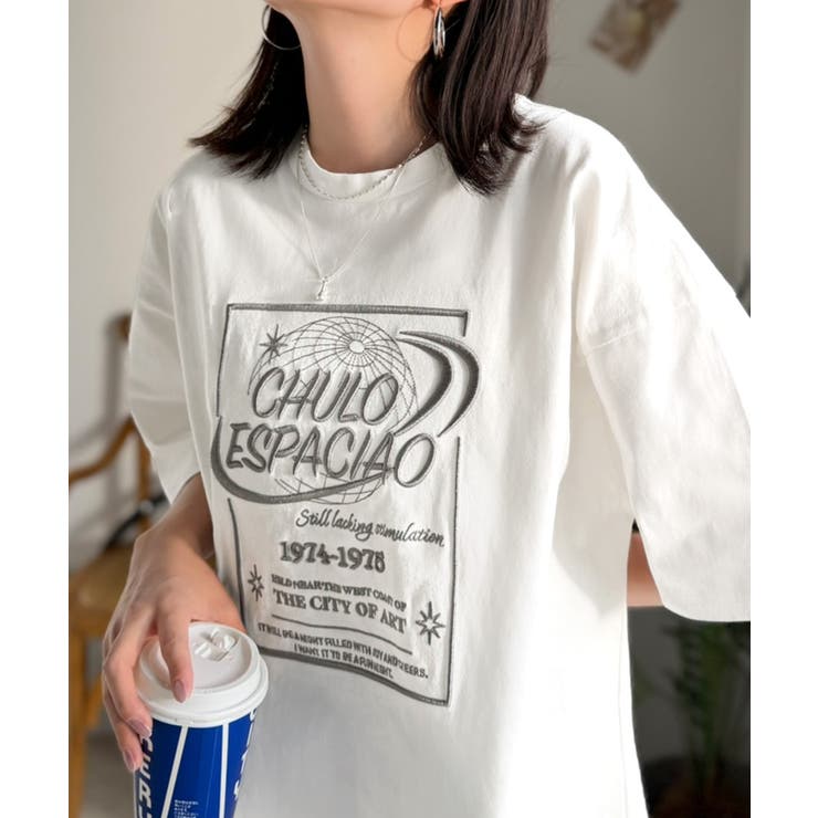 《JaVaジャバコラボ》シンプル派にも推したい！綿100％グラフィック刺繍Tシャ… | Classical Elf  | 詳細画像7 