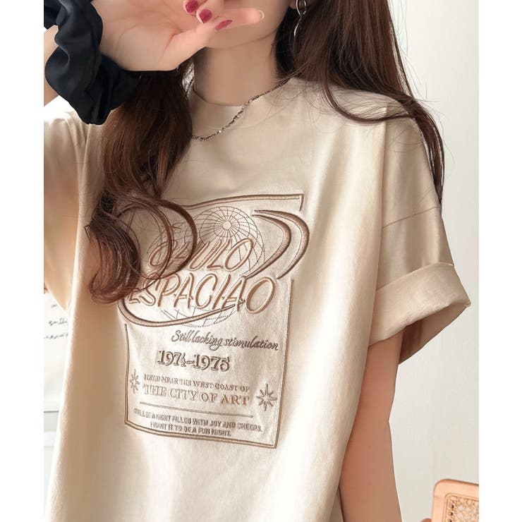 《JaVaジャバコラボ》シンプル派にも推したい！綿100％グラフィック刺繍Tシャ… | Classical Elf  | 詳細画像8 