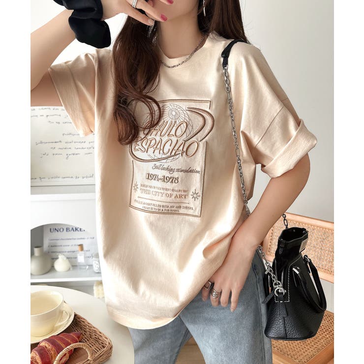《JaVaジャバコラボ》シンプル派にも推したい！綿100％グラフィック刺繍Tシャ… | Classical Elf  | 詳細画像11 