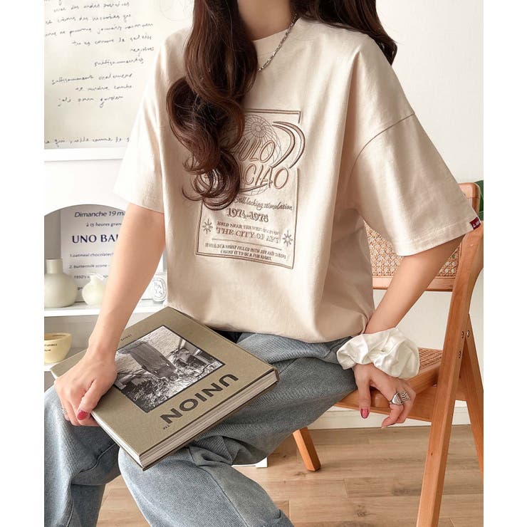 《JaVaジャバコラボ》シンプル派にも推したい！綿100％グラフィック刺繍Tシャ… | Classical Elf  | 詳細画像12 