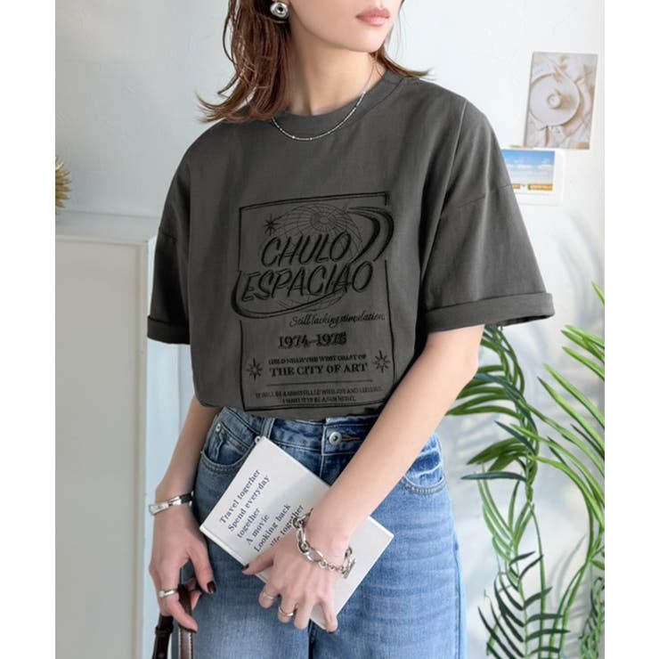《JaVaジャバコラボ》シンプル派にも推したい！綿100％グラフィック刺繍Tシャ… | Classical Elf  | 詳細画像24 