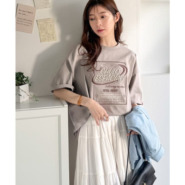 《JaVaジャバコラボ》シンプル派にも推したい！綿100％グラフィック刺繍Tシャ… | Classical Elf  | 詳細画像41 