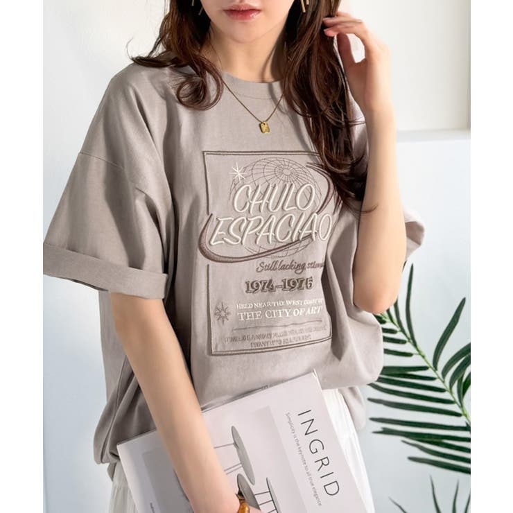 《JaVaジャバコラボ》シンプル派にも推したい！綿100％グラフィック刺繍Tシャ… | Classical Elf  | 詳細画像43 