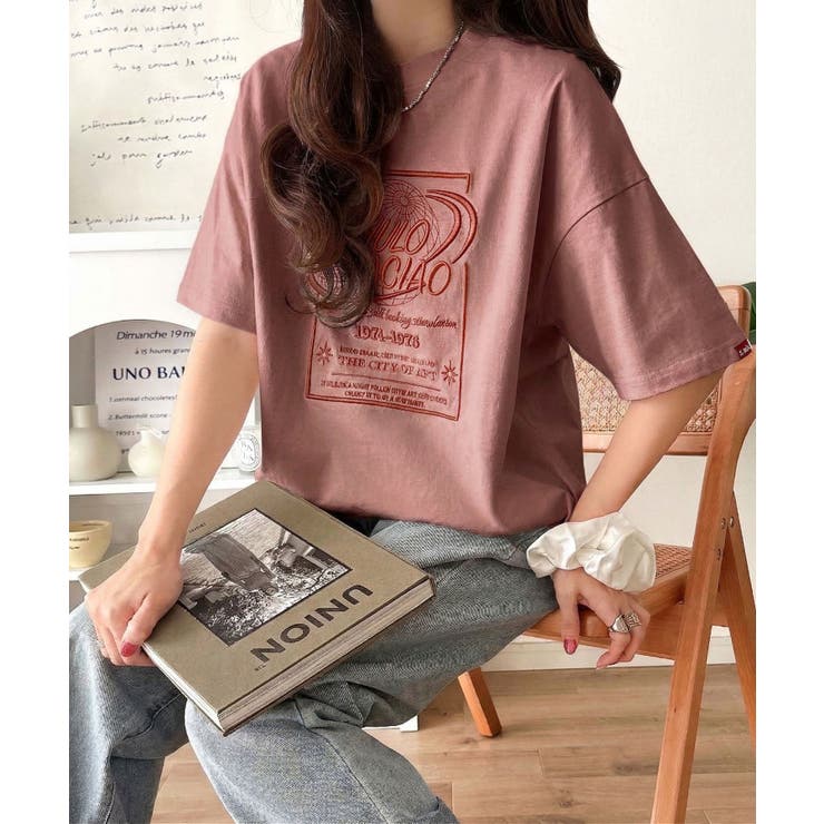 《JaVaジャバコラボ》シンプル派にも推したい！綿100％グラフィック刺繍Tシャ… | Classical Elf  | 詳細画像47 