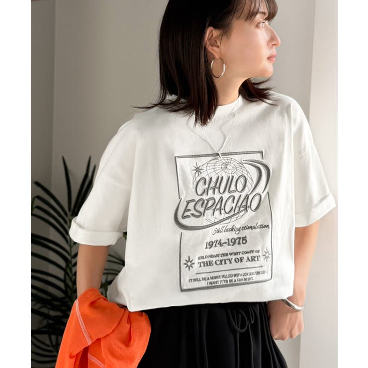 《JaVaジャバコラボ》シンプル派にも推したい！綿100％グラフィック刺繍Tシャ… | Classical Elf  | 詳細画像2 