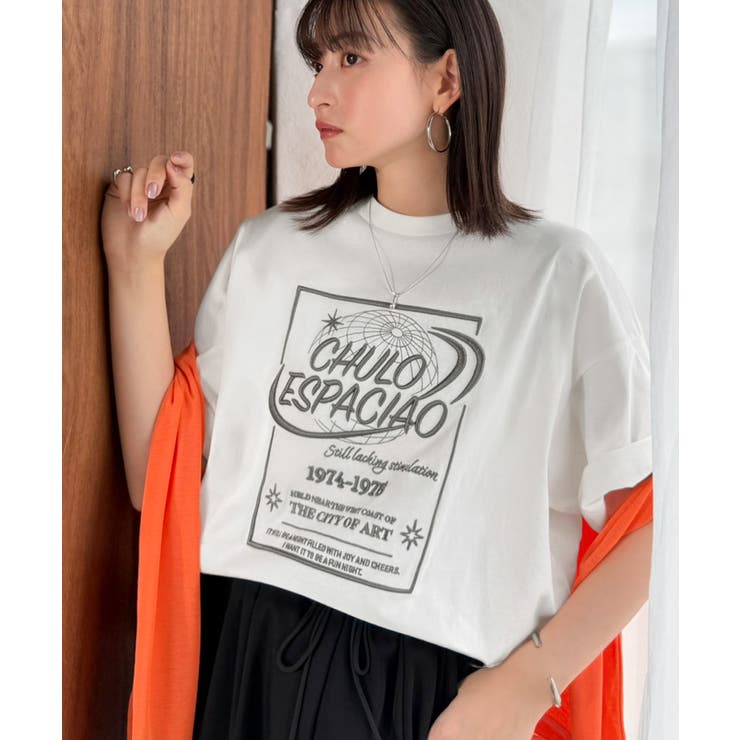 《JaVaジャバコラボ》シンプル派にも推したい！綿100％グラフィック刺繍Tシャ… | Classical Elf  | 詳細画像4 