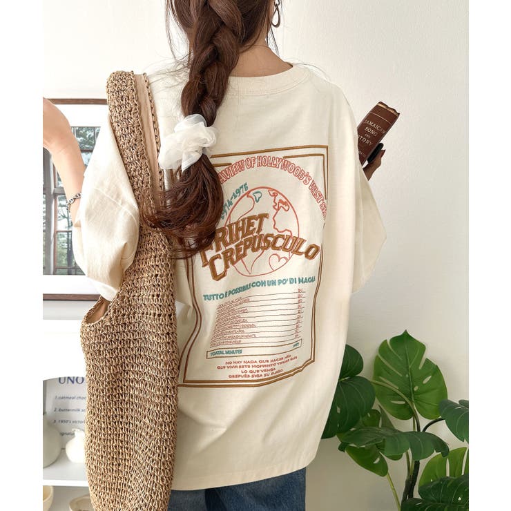 《JaVaジャバコラボ》背中で語る。綿100％バックグラフィック刺繍Tシャツ（半… | Classical Elf  | 詳細画像10 