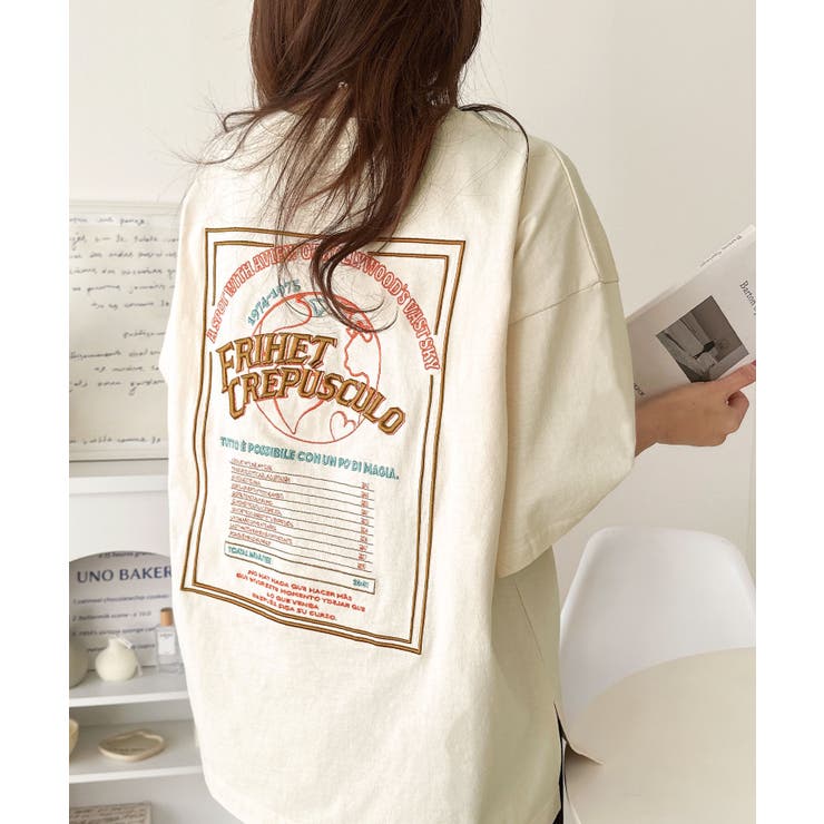 《JaVaジャバコラボ》背中で語る。綿100％バックグラフィック刺繍Tシャツ（半… | Classical Elf  | 詳細画像13 