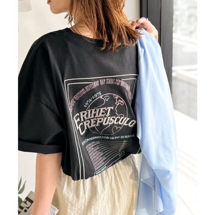 《JaVaジャバコラボ》背中で語る。綿100％バックグラフィック刺繍Tシャツ（半… | Classical Elf  | 詳細画像23 