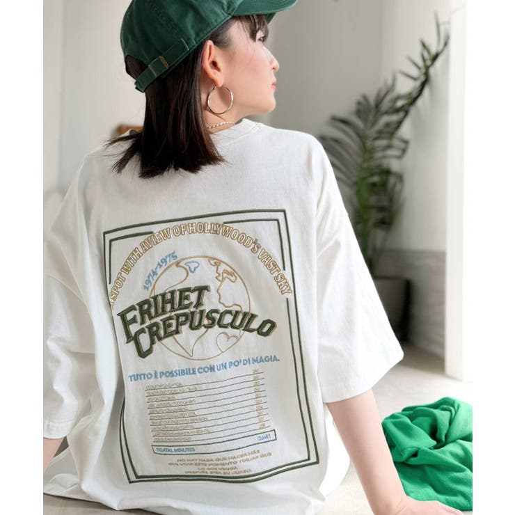 《JaVaジャバコラボ》背中で語る。綿100％バックグラフィック刺繍Tシャツ（半… | Classical Elf  | 詳細画像1 