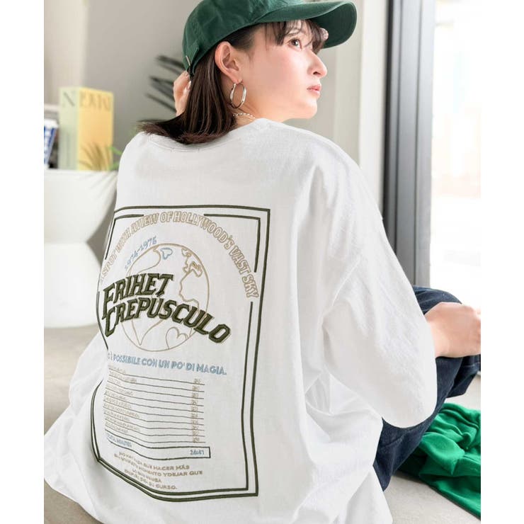 《JaVaジャバコラボ》背中で語る。綿100％バックグラフィック刺繍Tシャツ（半… | Classical Elf  | 詳細画像2 