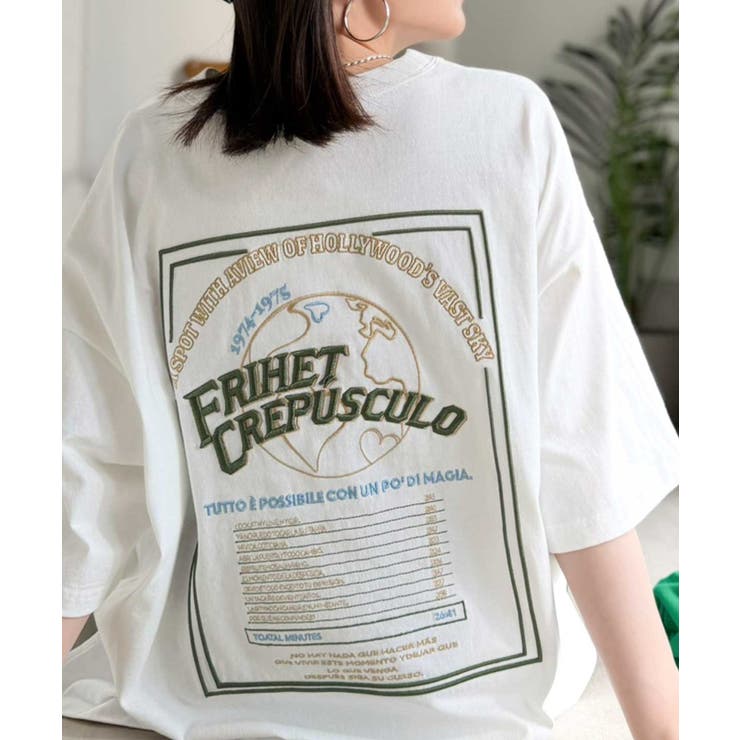 《JaVaジャバコラボ》背中で語る。綿100％バックグラフィック刺繍Tシャツ（半… | Classical Elf  | 詳細画像5 