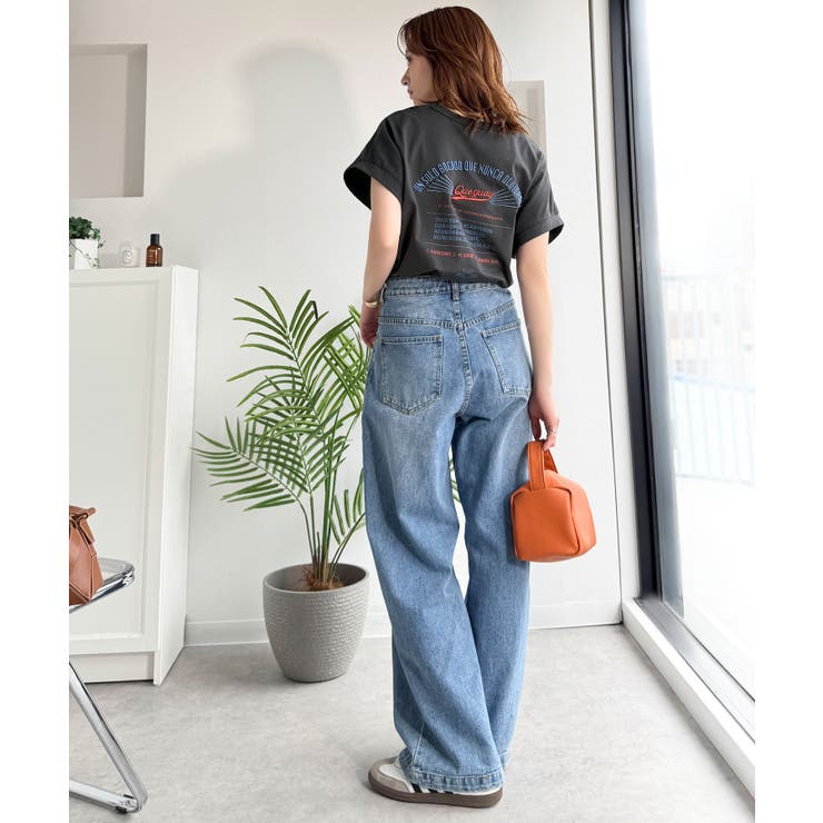 《JaVaジャバコラボ》背中で魅せる。バック刺繍フレンチスリーブTシャツ（半袖） | Classical Elf  | 詳細画像8 