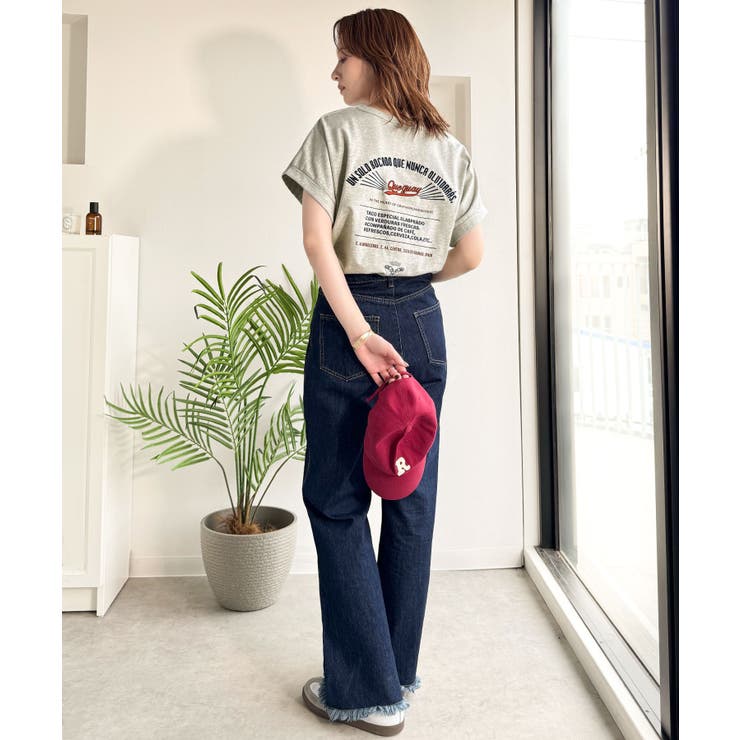 《JaVaジャバコラボ》背中で魅せる。バック刺繍フレンチスリーブTシャツ（半袖） | Classical Elf  | 詳細画像21 