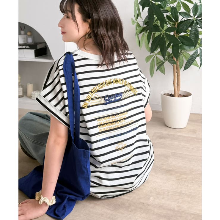 《JaVaジャバコラボ》背中で魅せる。バック刺繍フレンチスリーブTシャツ（半袖） | Classical Elf  | 詳細画像25 