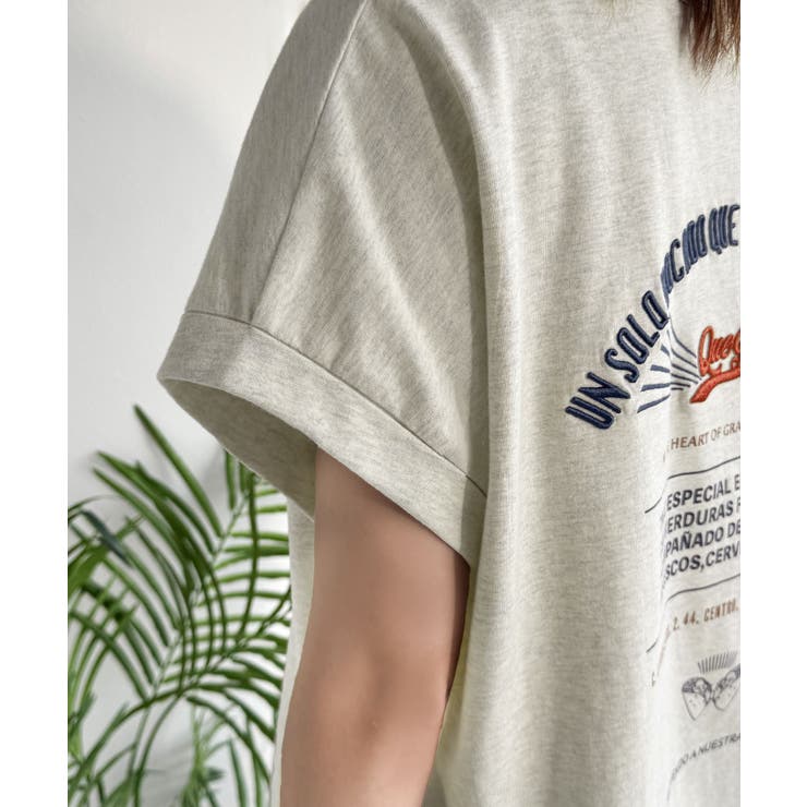 《JaVaジャバコラボ》背中で魅せる。バック刺繍フレンチスリーブTシャツ（半袖） | Classical Elf  | 詳細画像35 