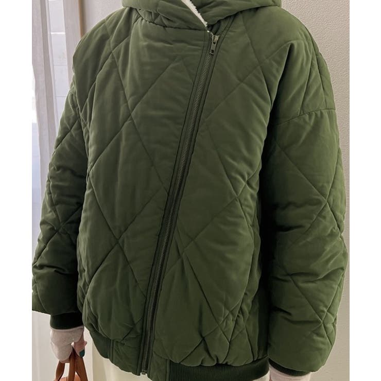 《JaVa ジャバコラボ》もこもこ&暖か。中綿キルティングフード付きアウター | Classical Elf  | 詳細画像12 