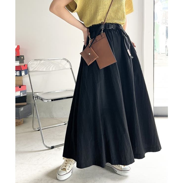 JaVaジャバ コラボ》360度美しいシルエット。バックルベルトフレア