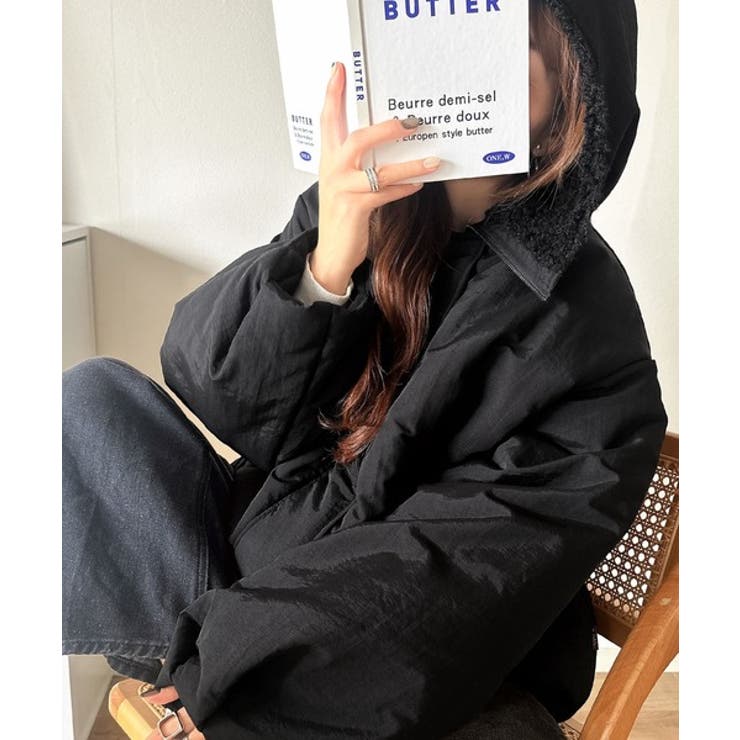 セーラー風カラーがあざとい。中綿バルーンシルエットブルゾン | Classical Elf  | 詳細画像7 