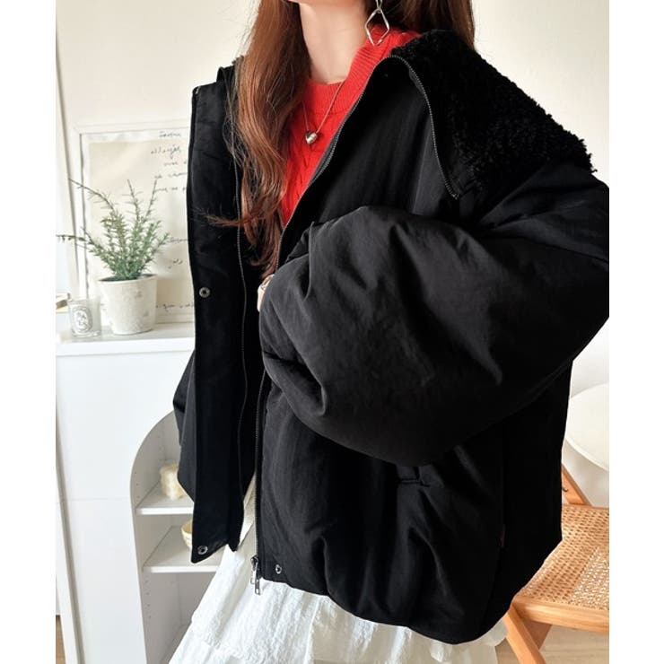 セーラー風カラーがあざとい。中綿バルーンシルエットブルゾン | Classical Elf  | 詳細画像9 