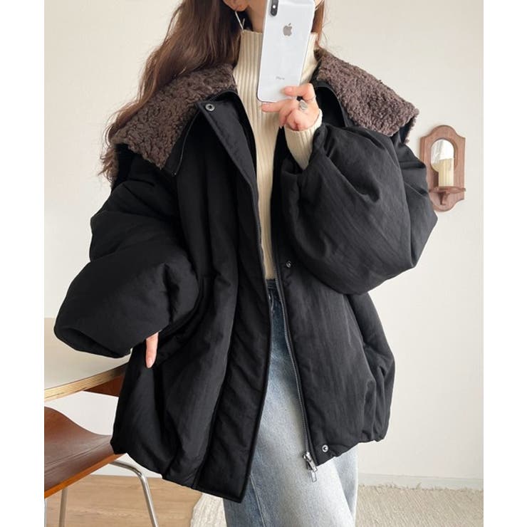 セーラー風カラーがあざとい。中綿バルーンシルエットブルゾン | Classical Elf  | 詳細画像12 