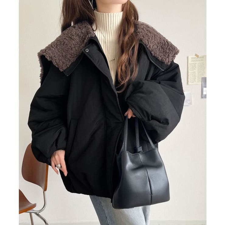 セーラー風カラーがあざとい。中綿バルーンシルエットブルゾン | Classical Elf  | 詳細画像17 