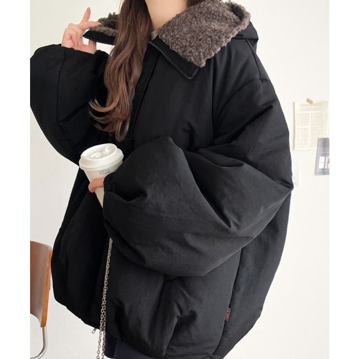 セーラー風カラーがあざとい。中綿バルーンシルエットブルゾン | Classical Elf  | 詳細画像19 