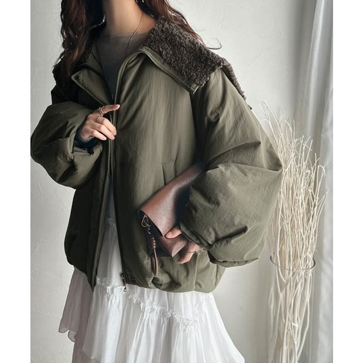 セーラー風カラーがあざとい。中綿バルーンシルエットブルゾン | Classical Elf  | 詳細画像22 