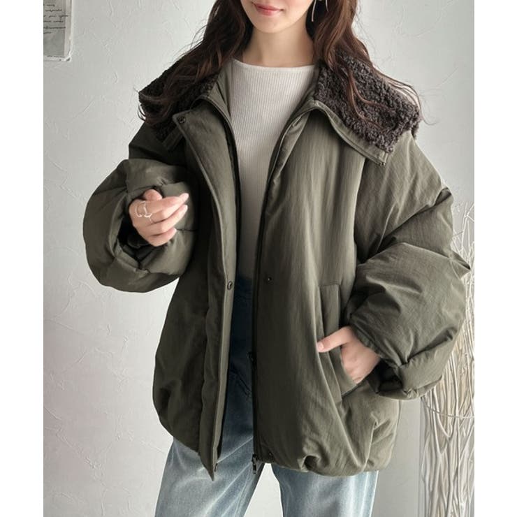 セーラー風カラーがあざとい。中綿バルーンシルエットブルゾン | Classical Elf  | 詳細画像24 