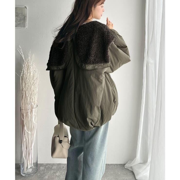 セーラー風カラーがあざとい。中綿バルーンシルエットブルゾン | Classical Elf  | 詳細画像26 