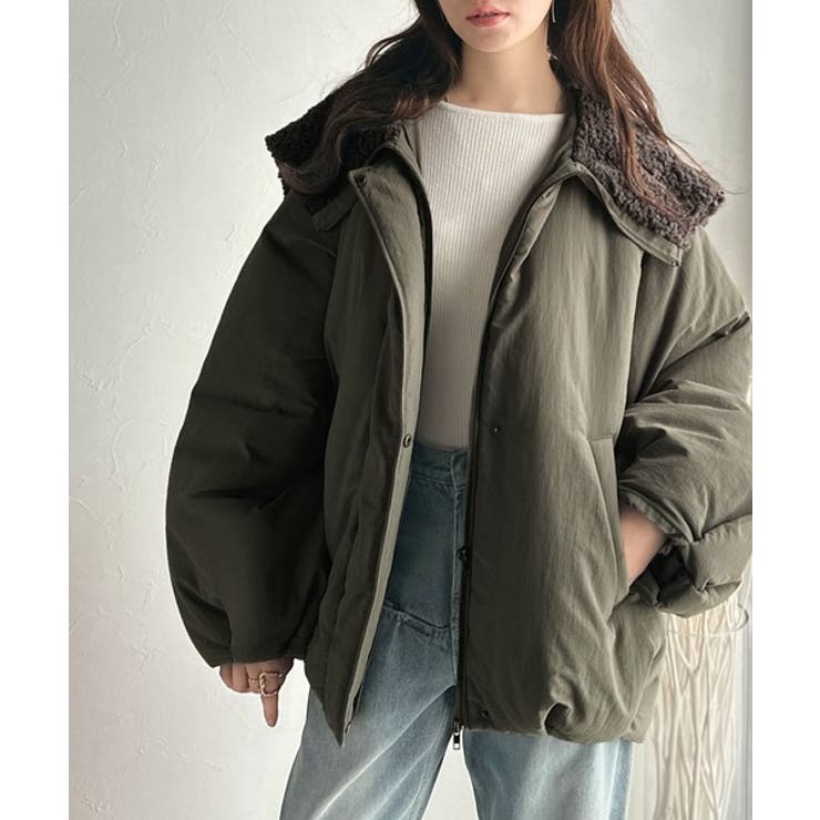 セーラー風カラーがあざとい。中綿バルーンシルエットブルゾン | Classical Elf  | 詳細画像27 